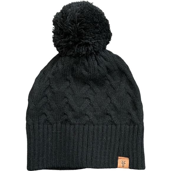 Frye Cable Knit Beanie in Black New - Picture 1 of 4